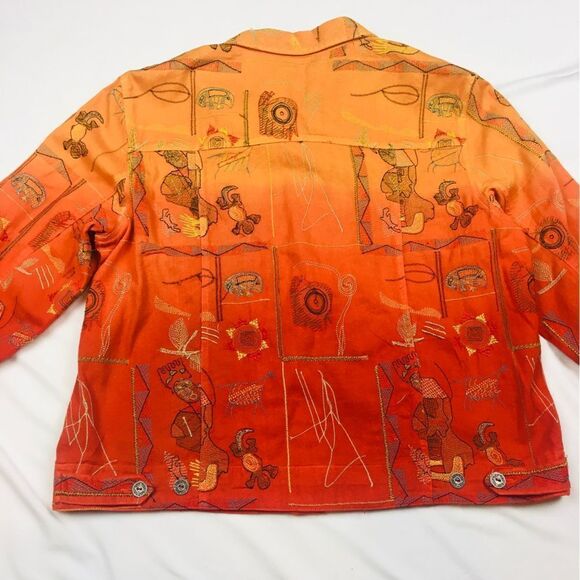 Draper’s & Damon’s Tribal Embroidered Jacket Petite - Picture 4 of 12
